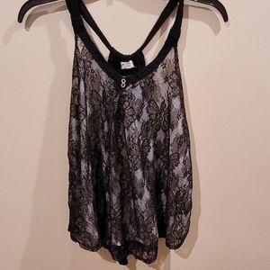 Black and gold tank top